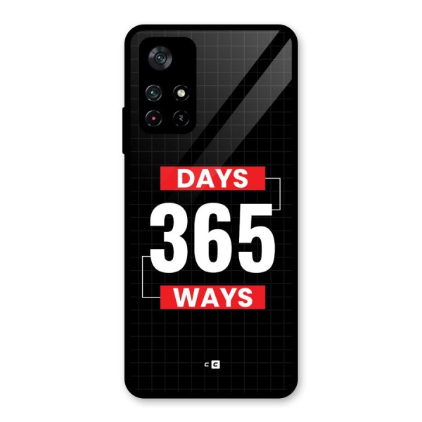 Year Ways Glass Back Case for Poco M4 Pro 5G