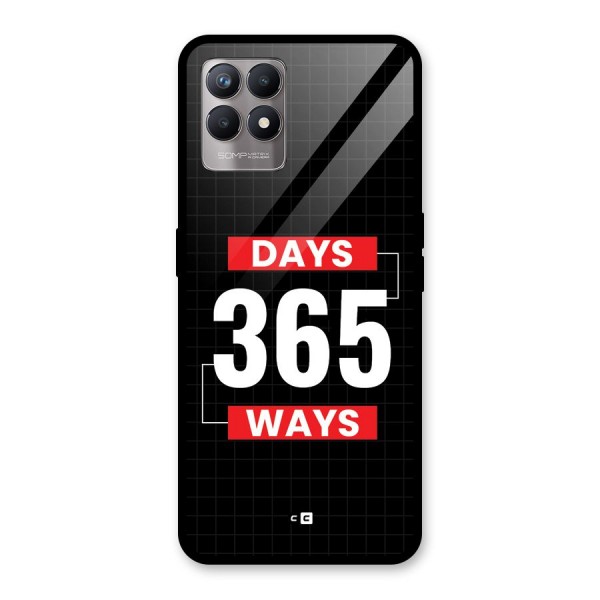 Year Ways Glass Back Case for Realme 8i