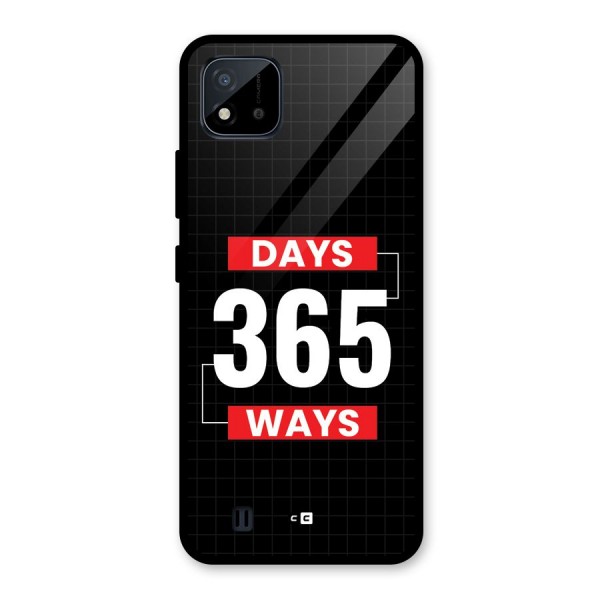 Year Ways Glass Back Case for Realme C11 2021