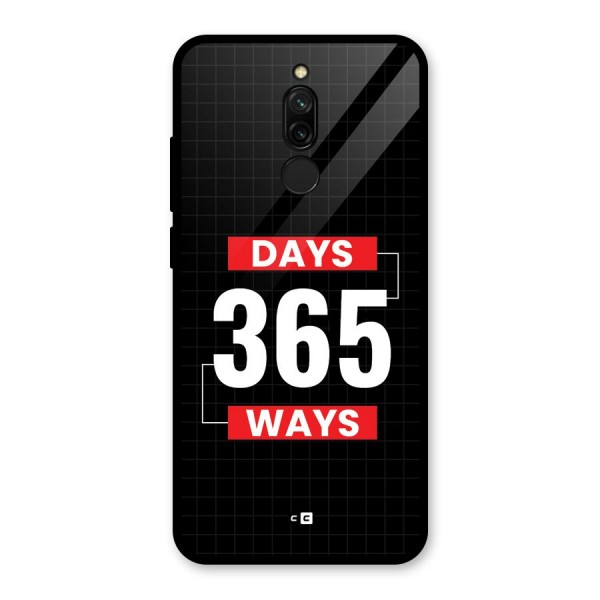 Year Ways Glass Back Case for Redmi 8