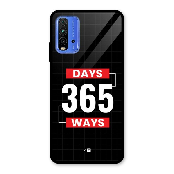 Year Ways Glass Back Case for Redmi 9 Power