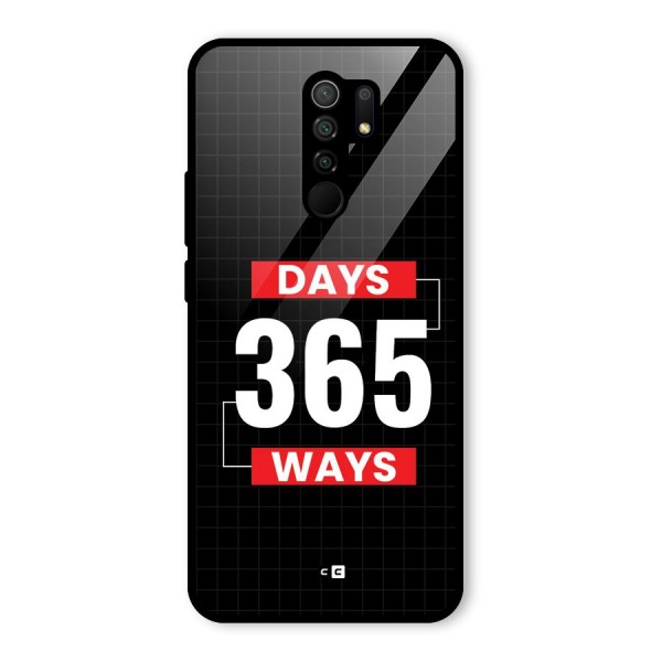 Year Ways Glass Back Case for Redmi 9 Prime