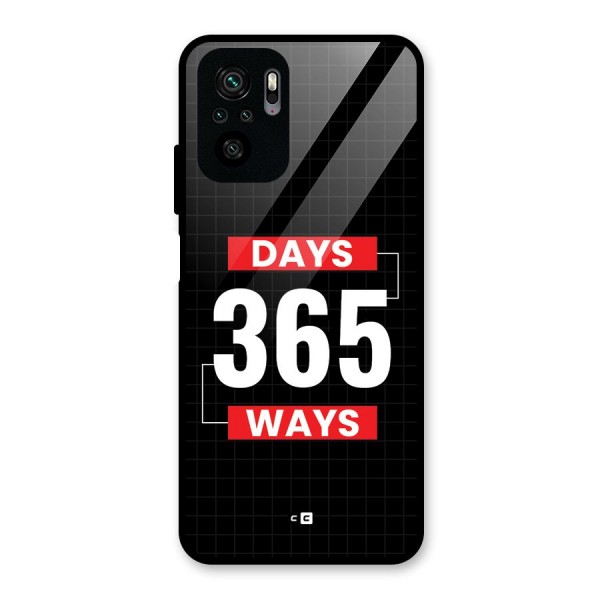 Year Ways Glass Back Case for Redmi Note 10