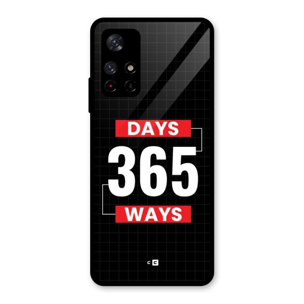 Year Ways Glass Back Case for Redmi Note 11T 5G