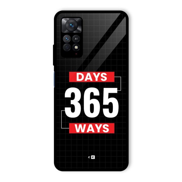 Year Ways Glass Back Case for Redmi Note 11 Pro