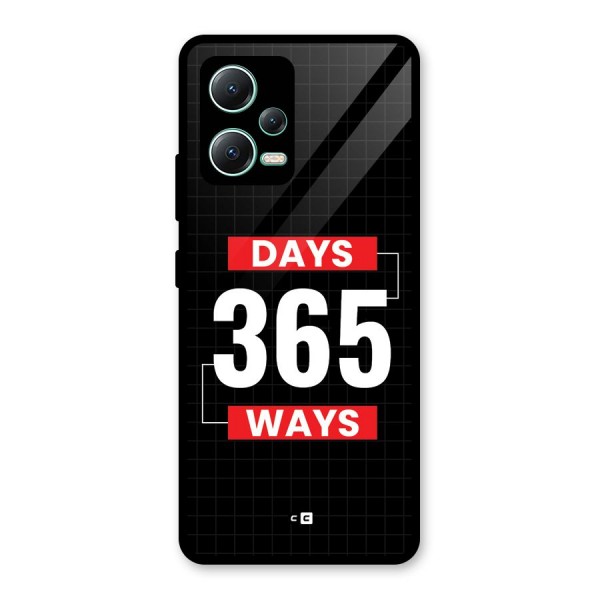 Year Ways Glass Back Case for Redmi Note 12 5G