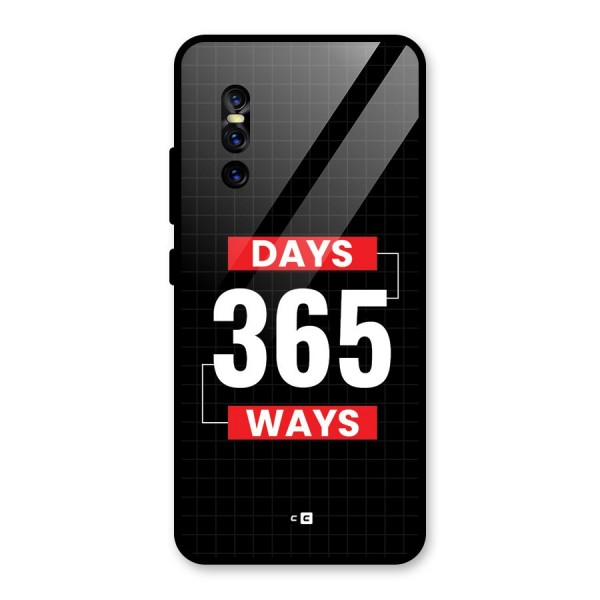 Year Ways Glass Back Case for Vivo V15 Pro