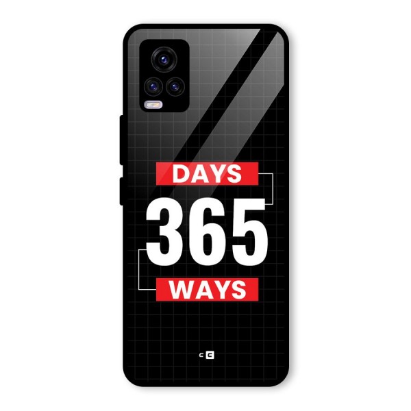 Year Ways Glass Back Case for Vivo V20