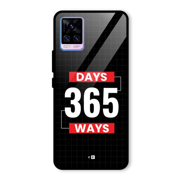 Year Ways Glass Back Case for Vivo V20 Pro