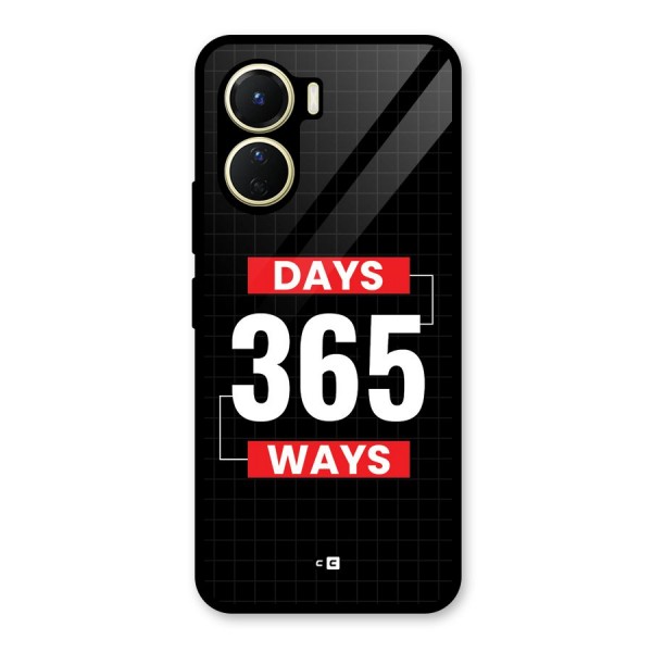 Year Ways Glass Back Case for Vivo Y16