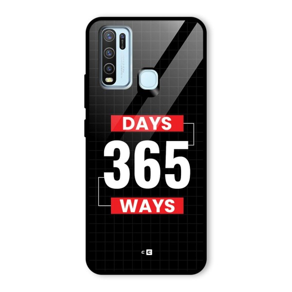 Year Ways Glass Back Case for Vivo Y30