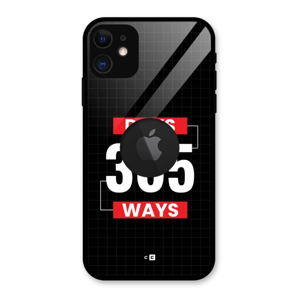 Year Ways Glass Back Case for iPhone 11 Logo Cut