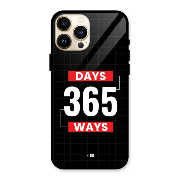 Year Ways Glass Back Case for iPhone 13 Pro Max