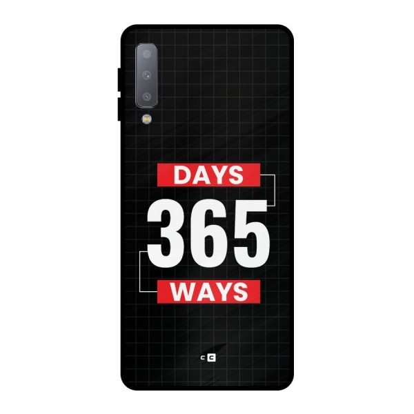 Year Ways Metal Back Case for Galaxy A7 (2018)