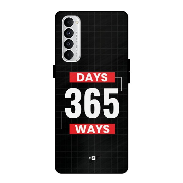 Year Ways Metal Back Case for Oppo Reno4 Pro