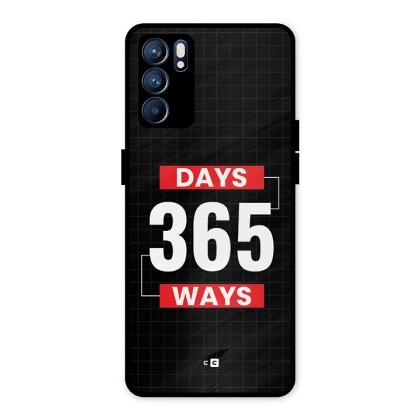 Year Ways Metal Back Case for Oppo Reno6 5G