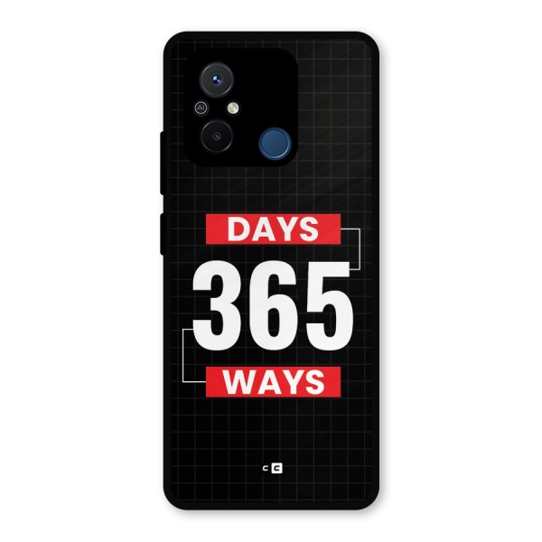 Year Ways Metal Back Case for Redmi 12C