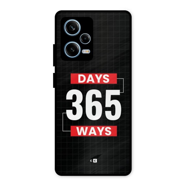 Year Ways Metal Back Case for Redmi Note 12 Pro