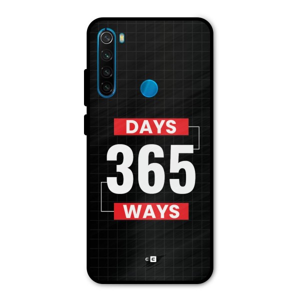 Year Ways Metal Back Case for Redmi Note 8