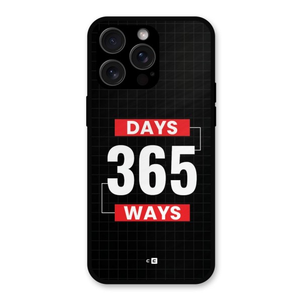 Year Ways Metal Back Case for iPhone 15 Pro Max