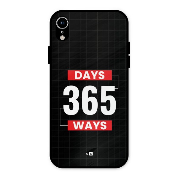 Year Ways Metal Back Case for iPhone XR