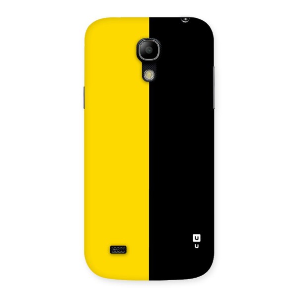 Yellow Black Super Minimalistic Back Case for Galaxy S4 Mini