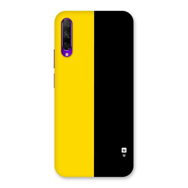 Yellow Black Super Minimalistic Back Case for Honor 9X Pro