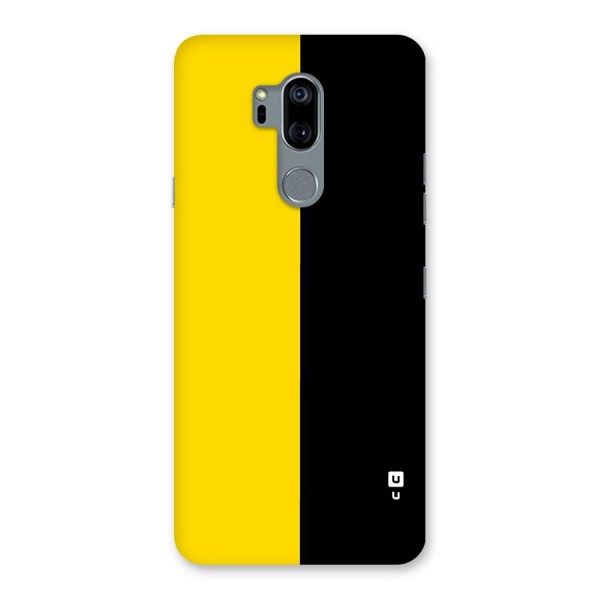 Yellow Black Super Minimalistic Back Case for LG G7