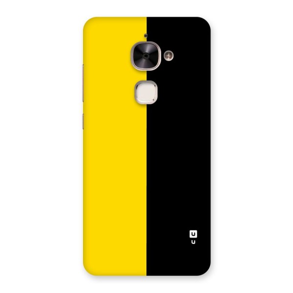 Yellow Black Super Minimalistic Back Case for Le 2