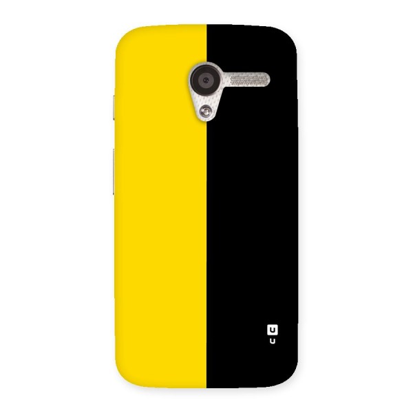 Yellow Black Super Minimalistic Back Case for Moto X