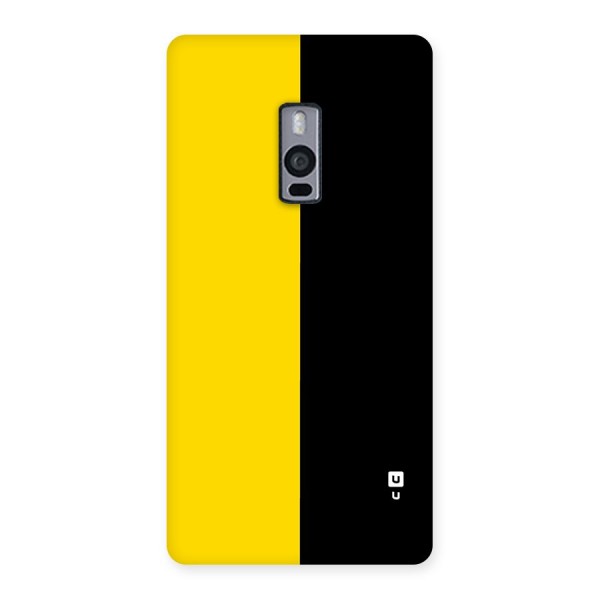 Yellow Black Super Minimalistic Back Case for OnePlus 2