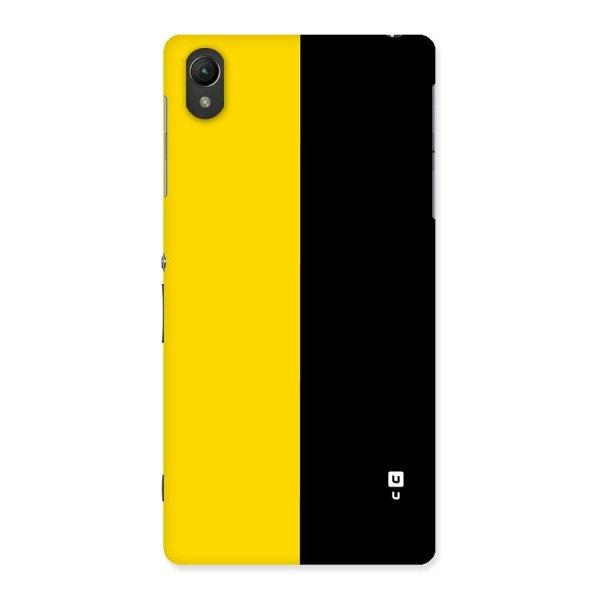 Yellow Black Super Minimalistic Back Case for Xperia Z2