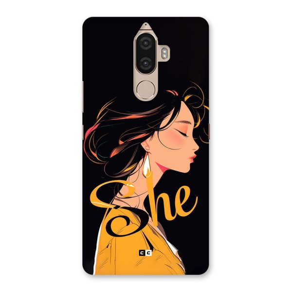 Yellow Lady Back Case for Lenovo K8 Note