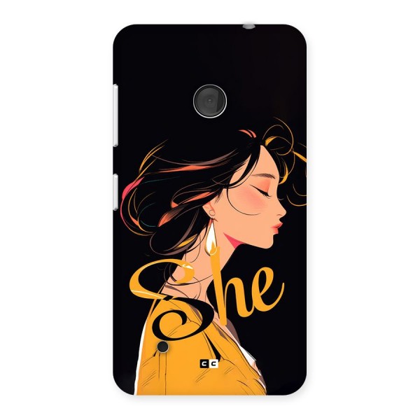 Yellow Lady Back Case for Lumia 530