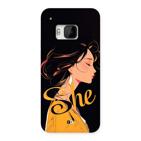 Yellow Lady Back Case for One M9