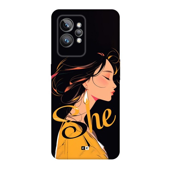 Yellow Lady Back Case for Realme GT2 Pro