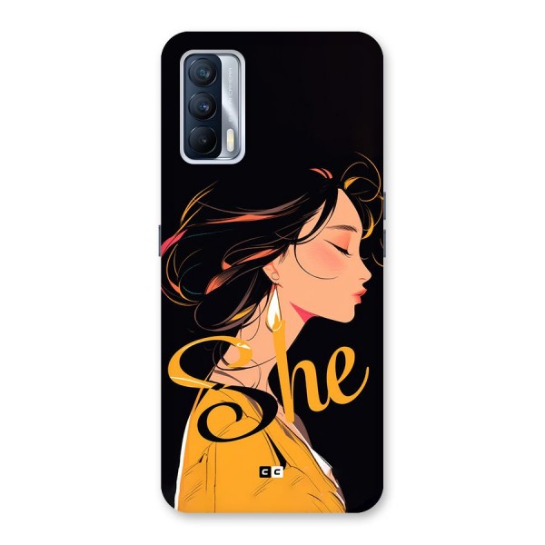 Yellow Lady Back Case for Realme X7