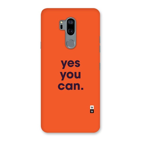 Yes You Can Minimal Typography Back Case for LG G7