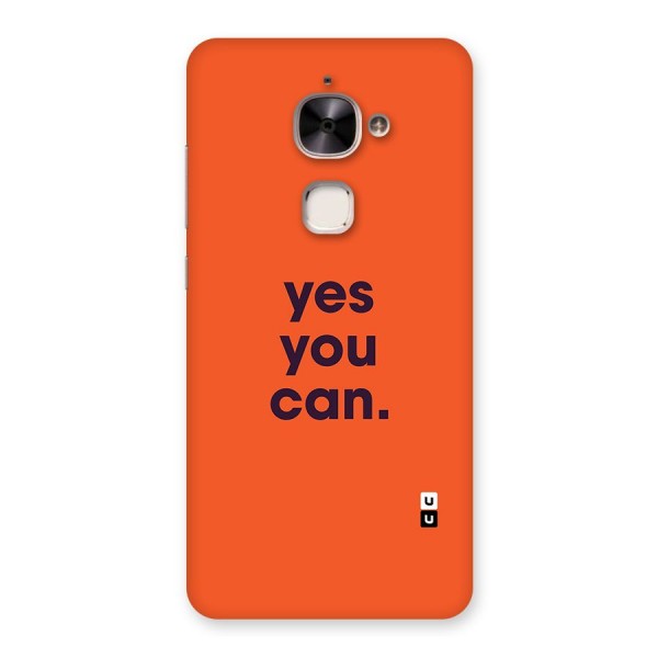 Yes You Can Minimal Typography Back Case for Le 2