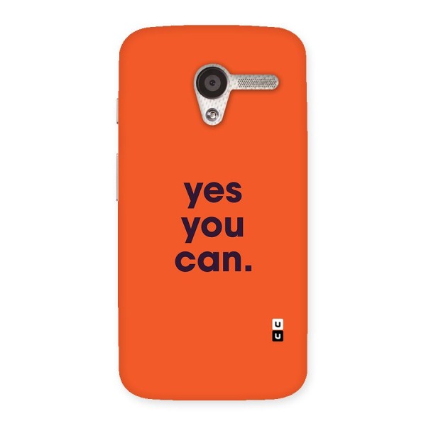Yes You Can Minimal Typography Back Case for Moto X
