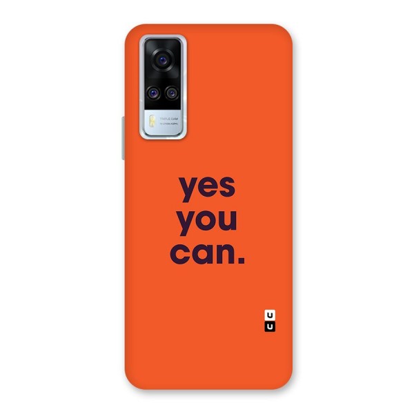 Yes You Can Minimal Typography Back Case for Vivo Y51