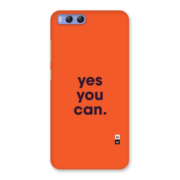 Yes You Can Minimal Typography Back Case for Xiaomi Mi 6