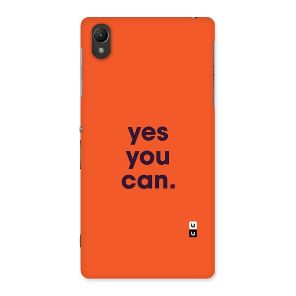 Yes You Can Minimal Typography Back Case for Xperia Z2