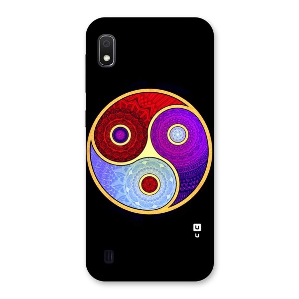 Yin Yang Mandala Design Back Case for Galaxy A10