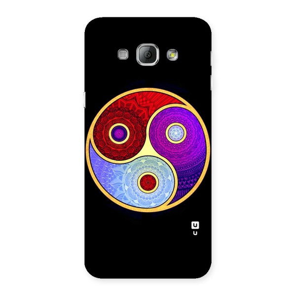 Yin Yang Mandala Design Back Case for Galaxy A8