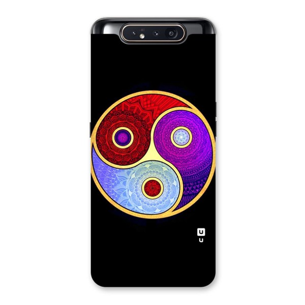 Yin Yang Mandala Design Back Case for Galaxy A80