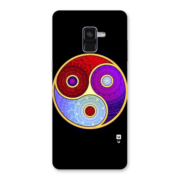 Yin Yang Mandala Design Back Case for Galaxy A8 Plus