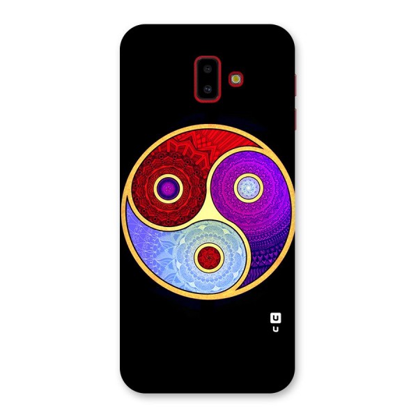 Yin Yang Mandala Design Back Case for Galaxy J6 Plus