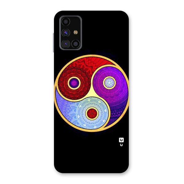 Yin Yang Mandala Design Back Case for Galaxy M31s