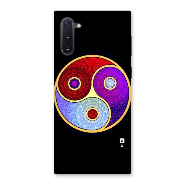 Yin Yang Mandala Design Back Case for Galaxy Note 10